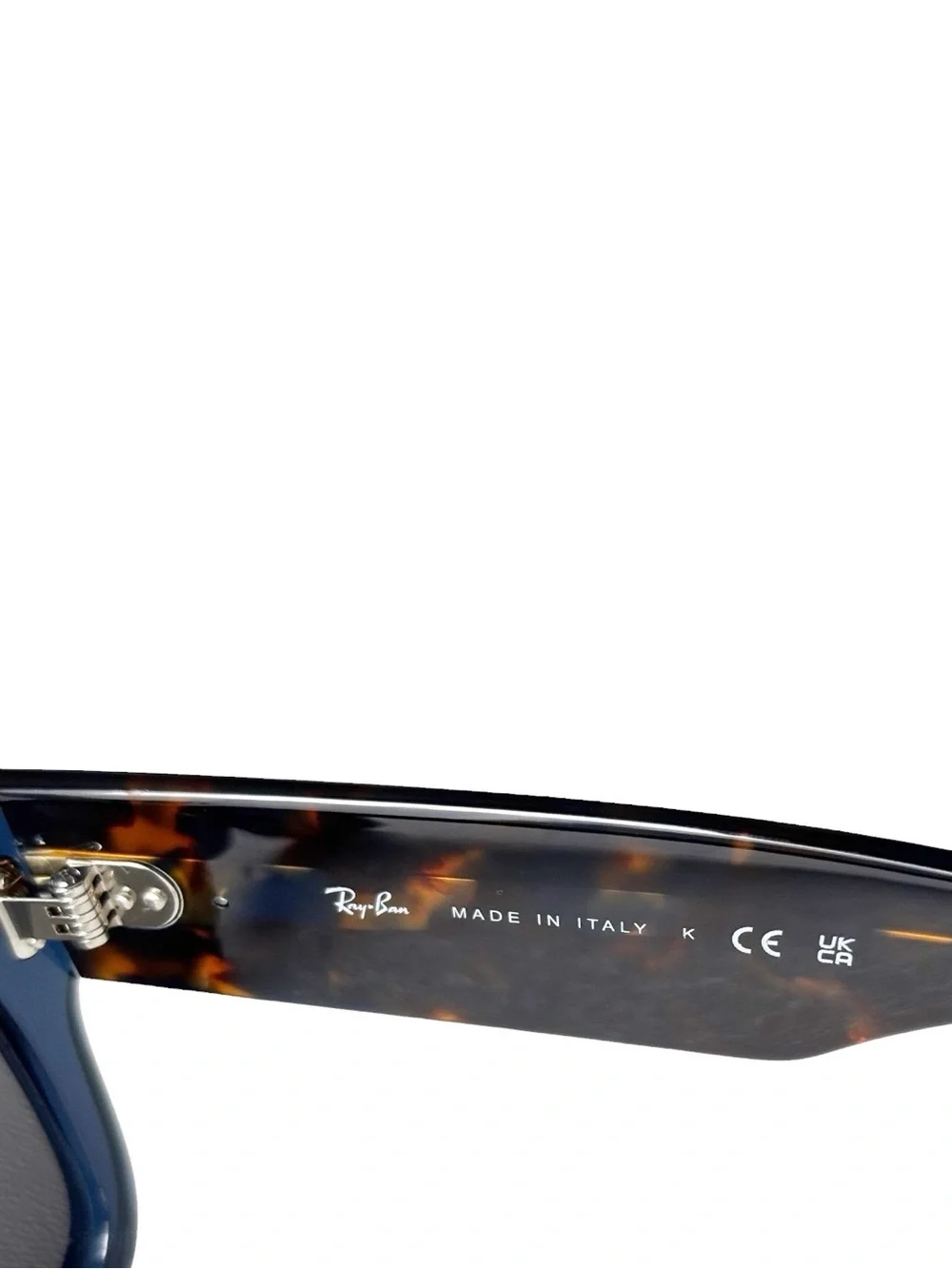 Ray-Ban Mega Wayfarer transparent dark blue w/ blue mirror lenses RB0840S |51.21